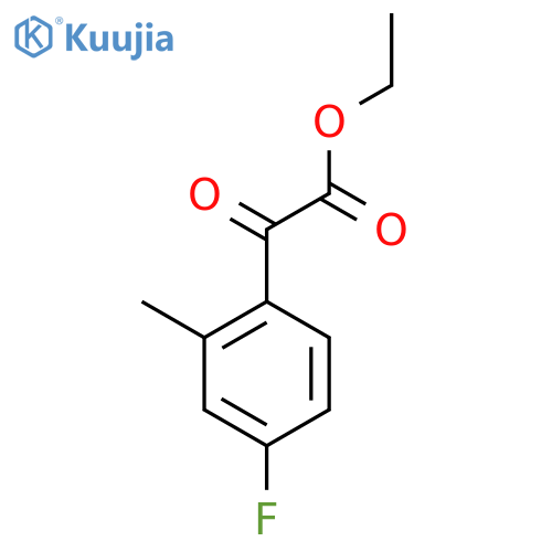 Ethyl 4-fluoro-2-methylbenzoylformate structure