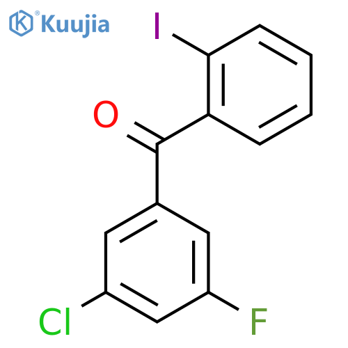 3-Chloro-5-fluoro-2'-iodobenzophenone structure