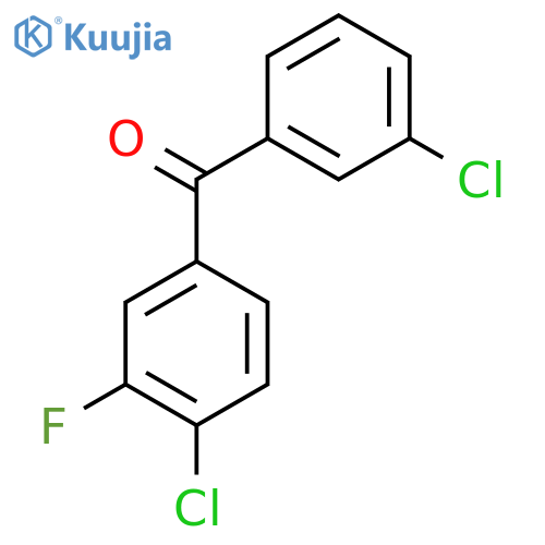 3,4'-Dichloro-3'-fluorobenzophenone structure