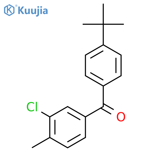 4-Tert-butyl-3'-chloro-4'-methylbenzophenone structure