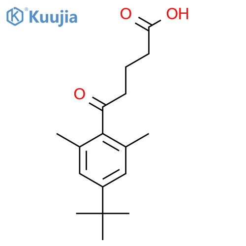 5-(4-Tert-butyl-2,6-dimethylphenyl)-5-oxovaleric acid structure