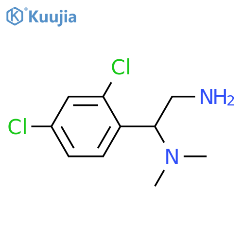 N-[2-amino-1-(2,4-dichlorophenyl)ethyl]-N,N-dimethylamine structure