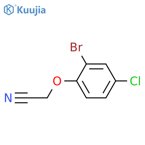 2-(2-bromo-4-chlorophenoxy)acetonitrile structure