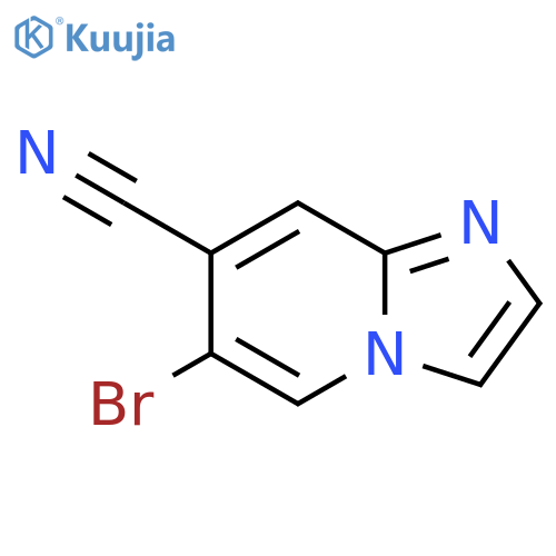 6-BROMOIMIDAZO[1,2-A]PYRIDINE-7-CARBONITRILE structure