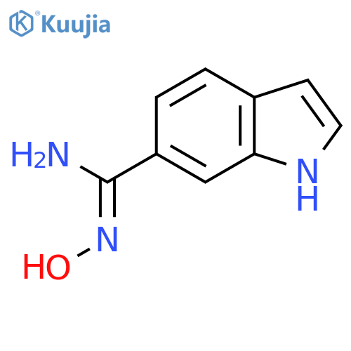 N-hydroxy-1H-indole-6-carboximidamide structure