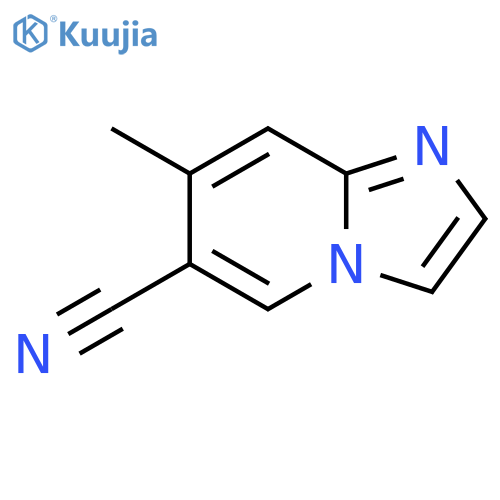7-methylimidazo[1,2-a]pyridine-6-carbonitrile structure
