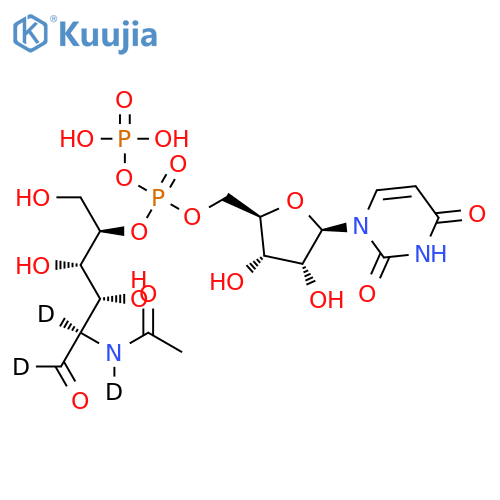 Uridine 5’-Diphospho-N-acetylglucosamine-d3 structure