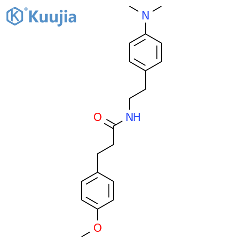 N-{2-4-(dimethylamino)phenylethyl}-3-(4-methoxyphenyl)propanamide structure