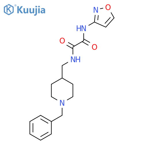 N'-(1-benzylpiperidin-4-yl)methyl-N-(1,2-oxazol-3-yl)ethanediamide structure