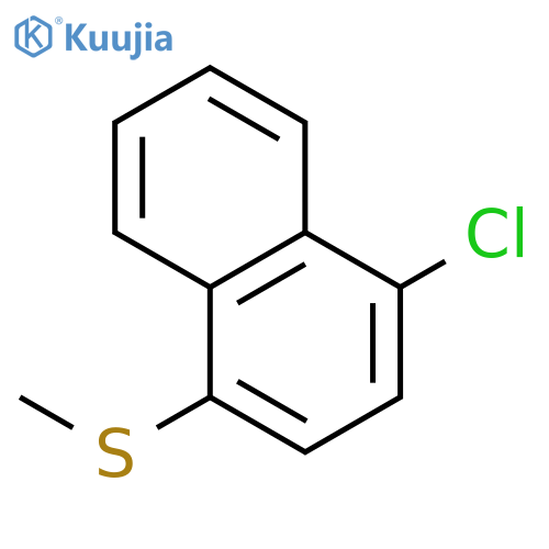 Naphthalene, 1-chloro-4-(methylthio)- structure