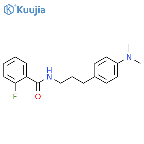 N-{3-4-(dimethylamino)phenylpropyl}-2-fluorobenzamide structure