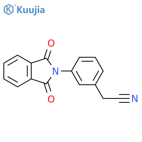 2-3-(1,3-Dioxoisoindol-2-yl)phenylacetonitrile structure