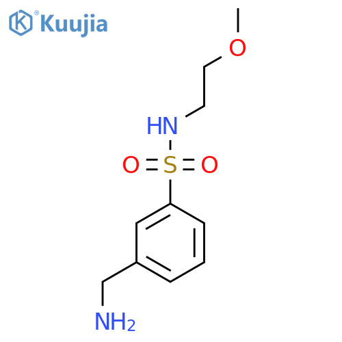 3-(Aminomethyl)-N-(2-methoxyethyl)benzene-1-sulfonamide structure
