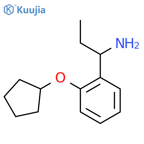 1-(2-Cyclopentyloxyphenyl)propylamine structure
