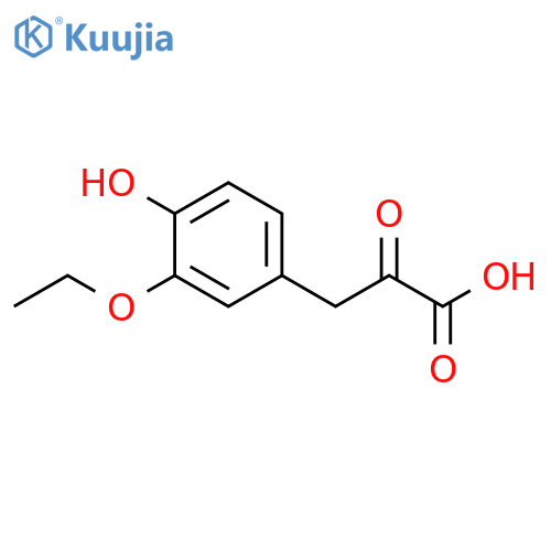 3-(3-ethoxy-4-hydroxyphenyl)-2-oxopropanoic acid structure