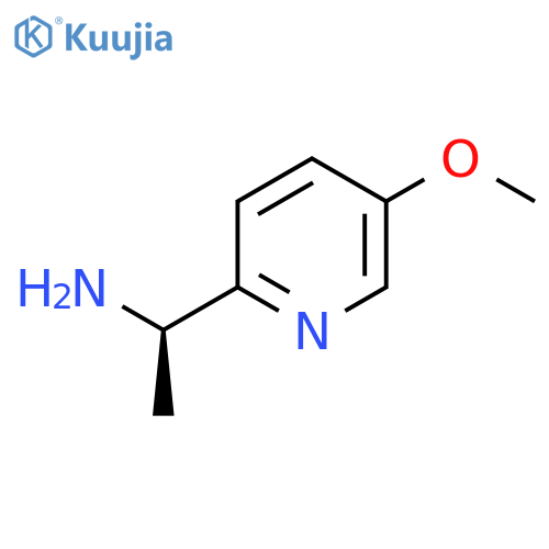 (1R)-1-(5-methoxypyridin-2-yl)ethan-1-amine structure