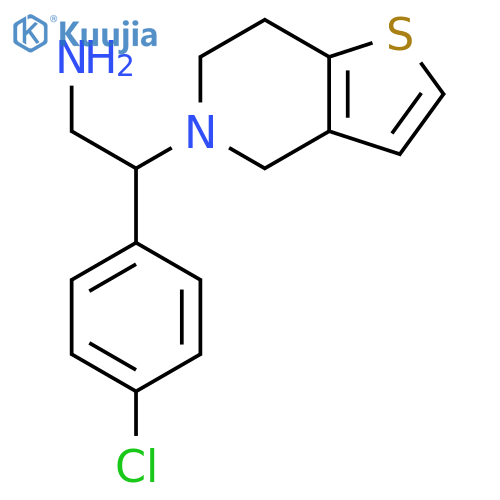 2-(4-Chlorophenyl)-2-{4H,5H,6H,7H-thieno3,2-cpyridin-5-yl}ethan-1-amine structure