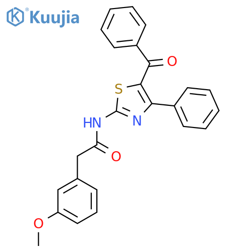 N-(5-benzoyl-4-phenyl-1,3-thiazol-2-yl)-2-(3-methoxyphenyl)acetamide structure