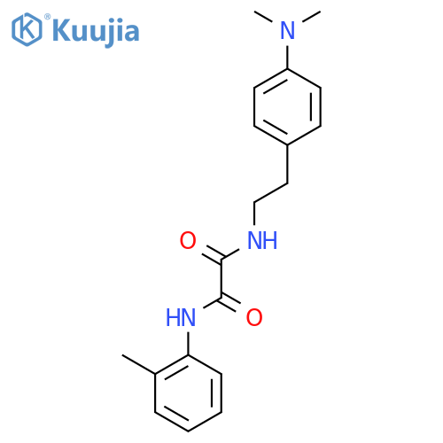 N'-{2-4-(dimethylamino)phenylethyl}-N-(2-methylphenyl)ethanediamide structure
