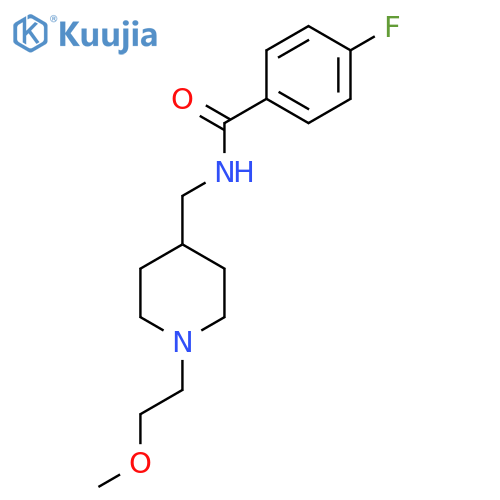 4-fluoro-N-{1-(2-methoxyethyl)piperidin-4-ylmethyl}benzamide structure