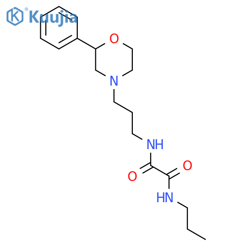 N'-3-(2-phenylmorpholin-4-yl)propyl-N-propylethanediamide structure