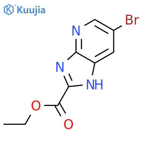 ethyl 6-bromo-3H-imidazo[4,5-b]pyridine-2-carboxylate structure