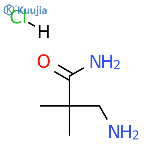 3-Amino-2,2-dimethylpropanamide hydrochloride structure