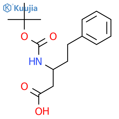 3-TERT-BUTOXYCARBONYLAMINO-5-PHENYL-PENTANOIC ACID structure