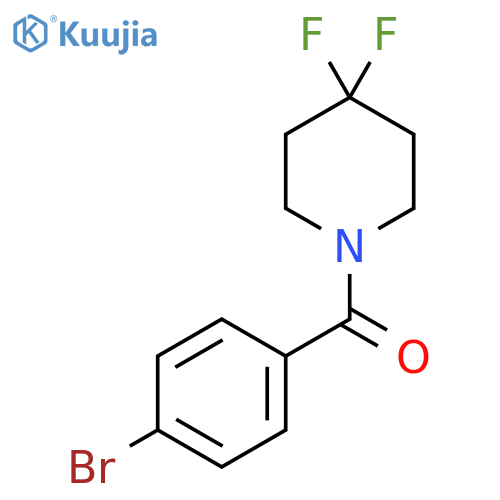 (4-Bromo-phenyl)-(4,4-difluoro-piperidin-1-yl)-methanone structure