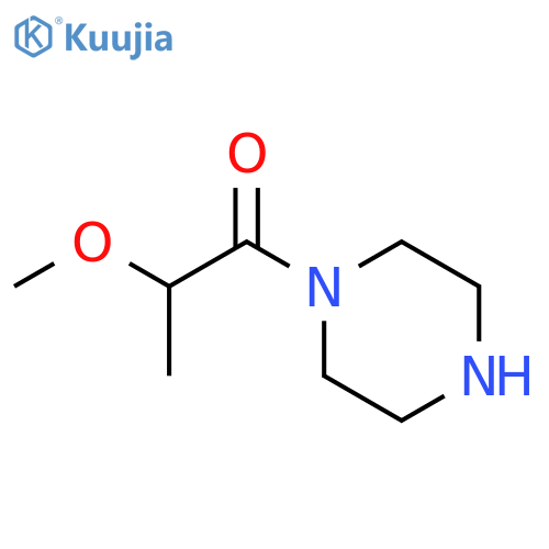 2-methoxy-1-(1-piperazinyl)-1-Propanone structure