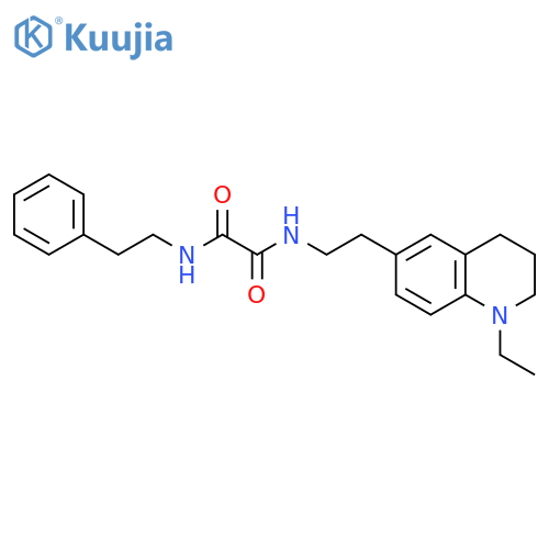 N-2-(1-ethyl-1,2,3,4-tetrahydroquinolin-6-yl)ethyl-N'-(2-phenylethyl)ethanediamide structure