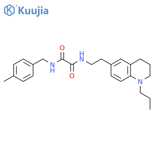 N'-(4-methylphenyl)methyl-N-2-(1-propyl-1,2,3,4-tetrahydroquinolin-6-yl)ethylethanediamide structure