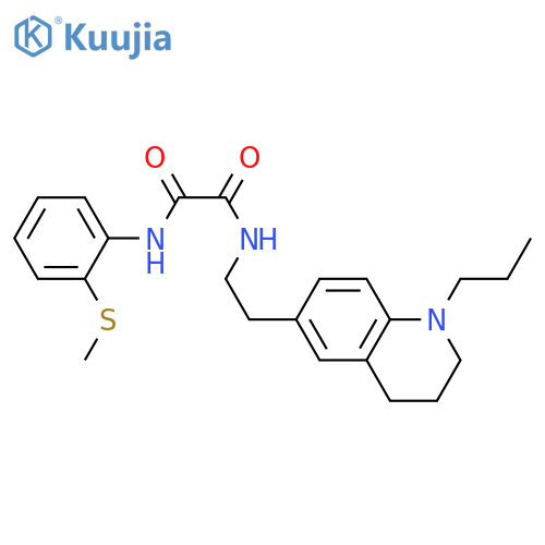 N'-2-(methylsulfanyl)phenyl-N-2-(1-propyl-1,2,3,4-tetrahydroquinolin-6-yl)ethylethanediamide structure