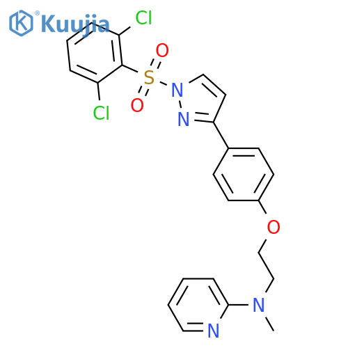 N-[2-(4-(1-[(2,6-DICHLOROPHENYL)SULFONYL]-1H-PYRAZOL-3-YL)PHENOXY)ETHYL]-N-METHYL-2-PYRIDINAMINE structure