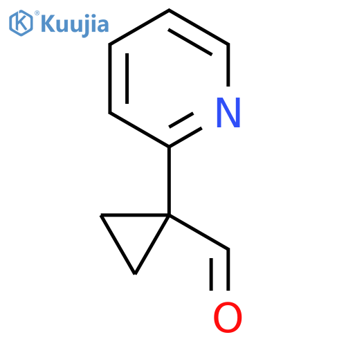1-(pyridin-2-yl)cyclopropane-1-carbaldehyde structure