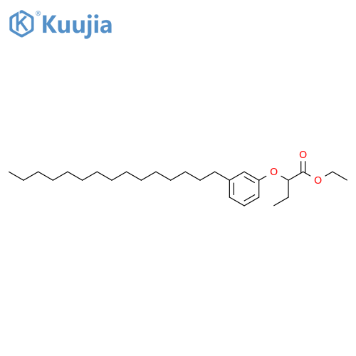 Ethyl 2-(3-pentadecylphenoxy)butanoate structure