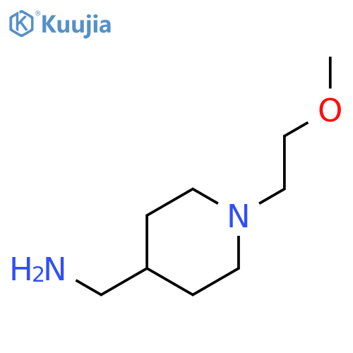 1-(2-methoxyethyl)piperidin-4-ylmethanamine structure