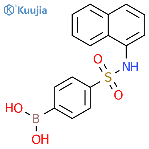 (4-(N-(Naphthalen-1-yl)sulfamoyl)-phenyl)boronic acid structure