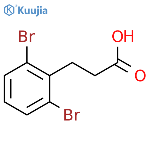 3-(2,6-Dibromophenyl)propanoic acid structure