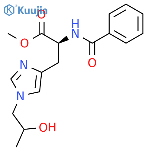 L-Histidine, N-benzoyl-1-(2-hydroxypropyl)-, methyl ester, (S)- structure