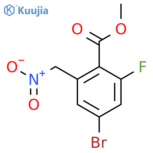 Methyl 4-bromo-2-fluoro-6-(nitromethyl)benzoate structure