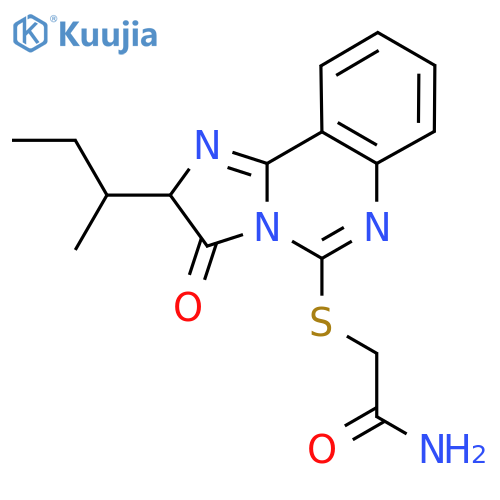 2-{2-(butan-2-yl)-3-oxo-2H,3H-imidazo1,2-cquinazolin-5-ylsulfanyl}acetamide structure