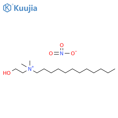 1-Dodecanaminium, N-(2-hydroxyethyl)-N,N-dimethyl-, nitrate (1:1) structure