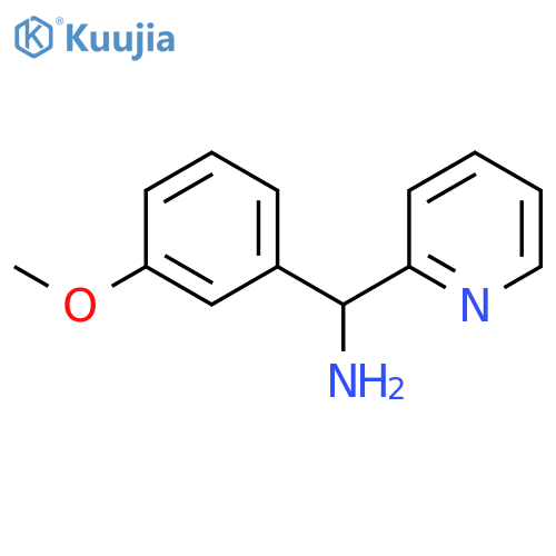1-(3-methoxyphenyl)-1-(pyridin-2-yl)methanamine structure