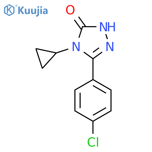3-(4-Chlorophenyl)-4-cyclopropyl-1H-1,2,4-triazol-5(4H)-one structure
