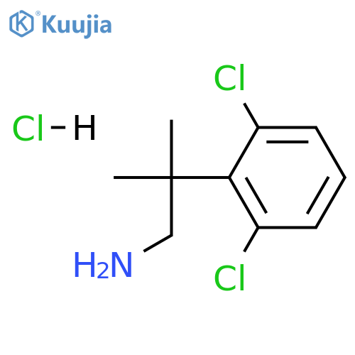 2-(2,6-dichlorophenyl)-2-methylpropan-1-amine hydrochloride structure