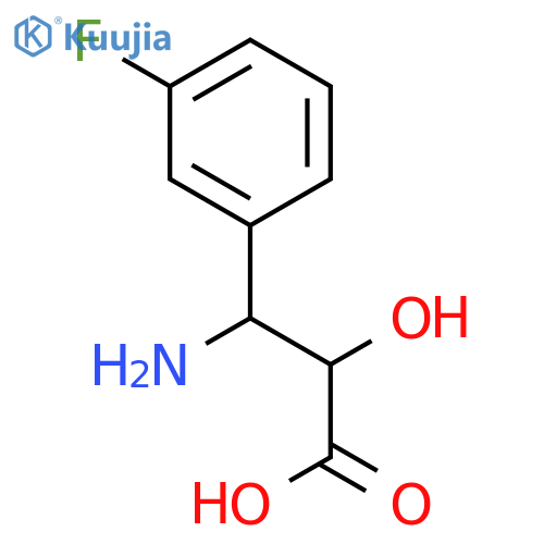 (2R,3R)-3-Amino-3-(3-fluorophenyl)-2-hydroxypropanoic acid structure