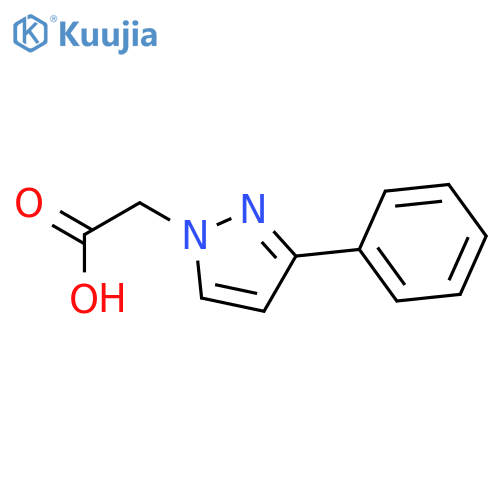 2-(3-phenyl-1H-pyrazol-1-yl)acetic acid structure