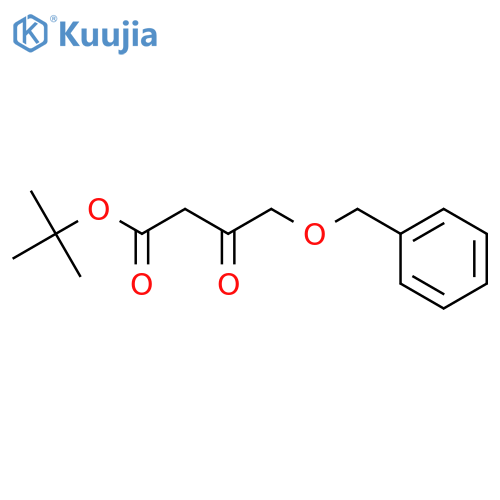 Butanoic acid, 3-oxo-4-(phenylmethoxy)-, 1,1-dimethylethyl ester structure