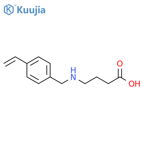 Butanoic acid, 4-[[(4-ethenylphenyl)methyl]amino]- structure